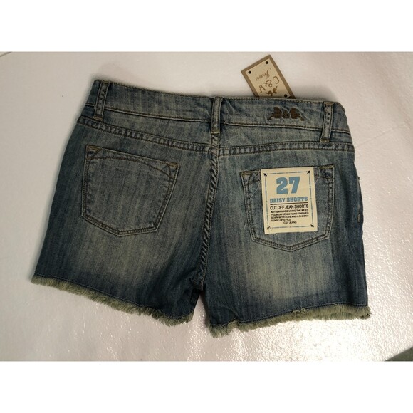 C & V Daisy Denim Jean Shorts Size 27 NWT - Picture 2 of 6